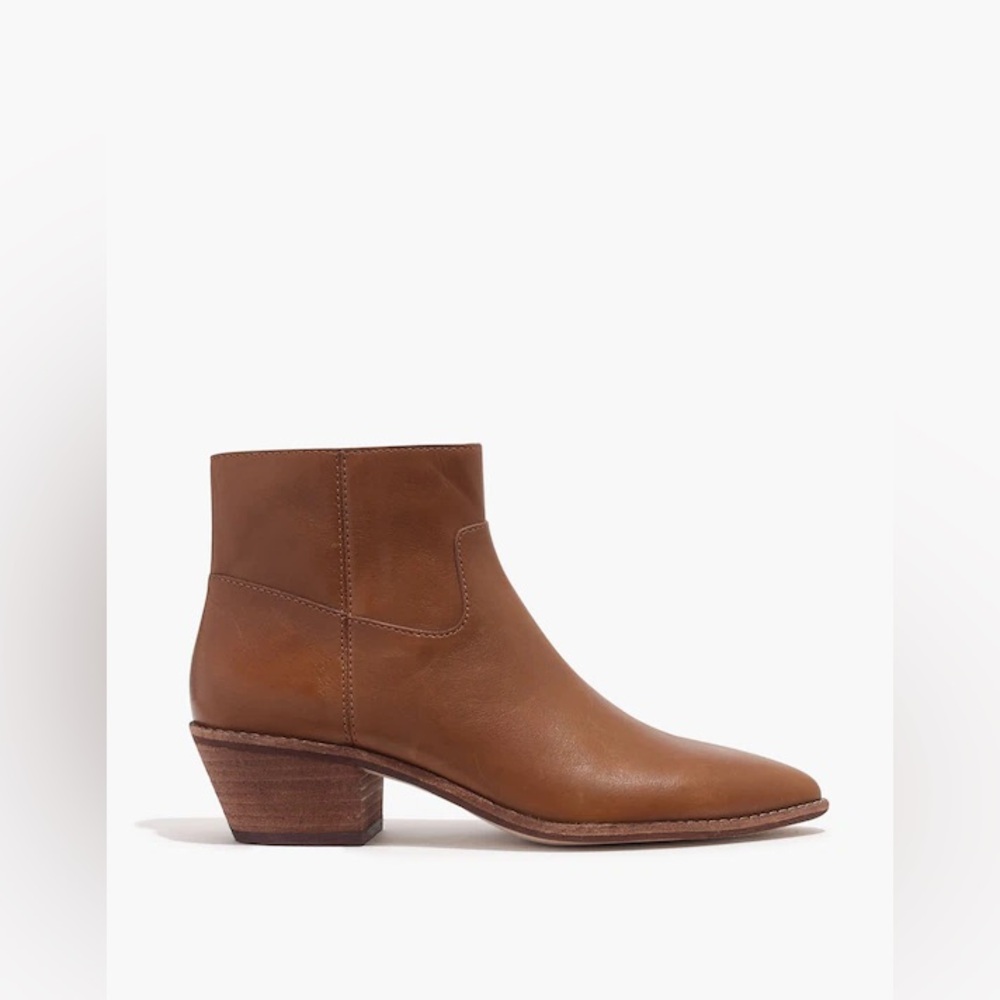 Madewell The Charley Boot in English Saddle Brown Leather, SZ 7.5 - Picture 2 of 16